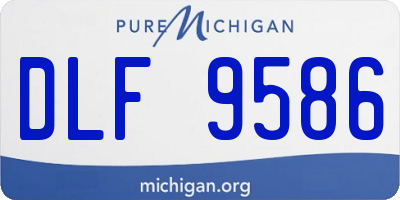 MI license plate DLF9586