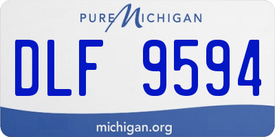 MI license plate DLF9594