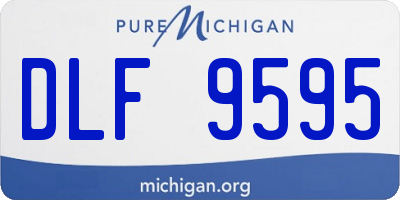 MI license plate DLF9595