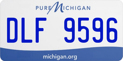 MI license plate DLF9596