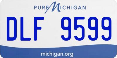 MI license plate DLF9599