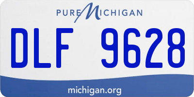 MI license plate DLF9628