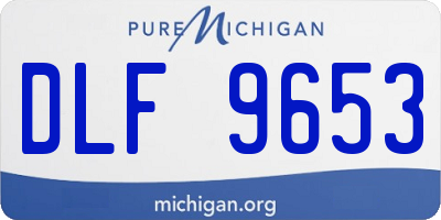 MI license plate DLF9653