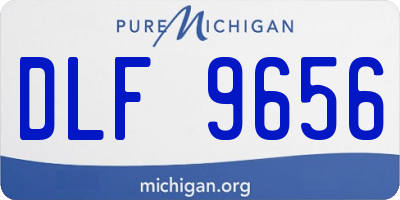 MI license plate DLF9656