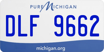 MI license plate DLF9662