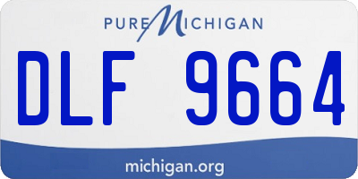 MI license plate DLF9664