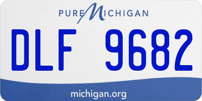 MI license plate DLF9682