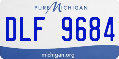 MI license plate DLF9684