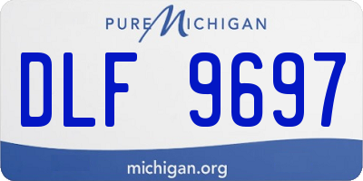 MI license plate DLF9697