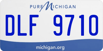 MI license plate DLF9710