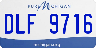 MI license plate DLF9716