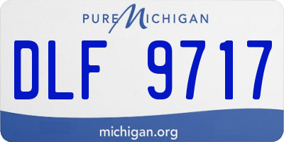 MI license plate DLF9717