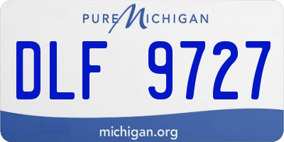 MI license plate DLF9727