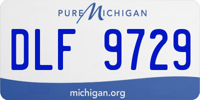 MI license plate DLF9729