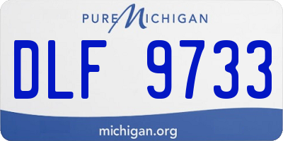 MI license plate DLF9733