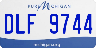 MI license plate DLF9744