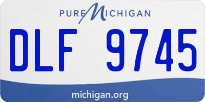 MI license plate DLF9745