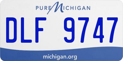 MI license plate DLF9747