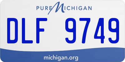 MI license plate DLF9749