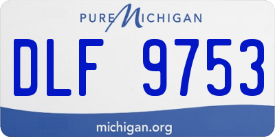 MI license plate DLF9753