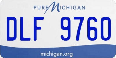 MI license plate DLF9760