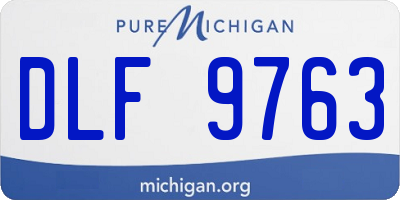 MI license plate DLF9763