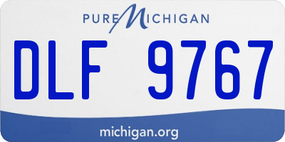 MI license plate DLF9767