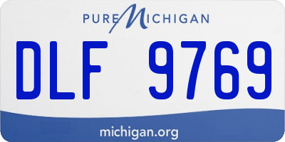 MI license plate DLF9769
