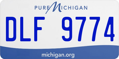 MI license plate DLF9774