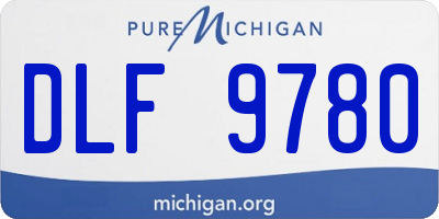 MI license plate DLF9780