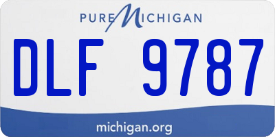MI license plate DLF9787