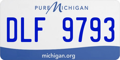MI license plate DLF9793