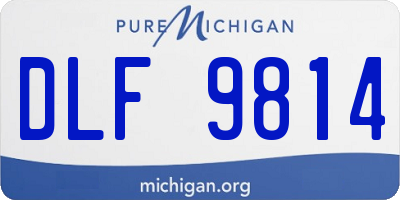 MI license plate DLF9814