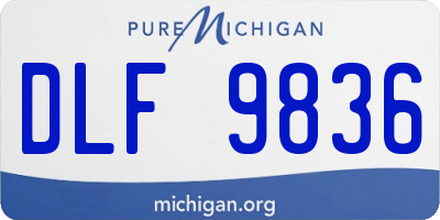 MI license plate DLF9836