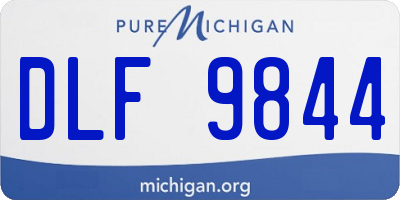 MI license plate DLF9844