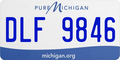 MI license plate DLF9846