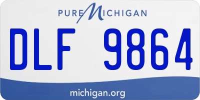 MI license plate DLF9864