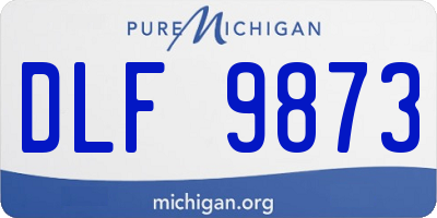 MI license plate DLF9873
