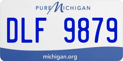 MI license plate DLF9879