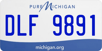 MI license plate DLF9891