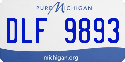 MI license plate DLF9893