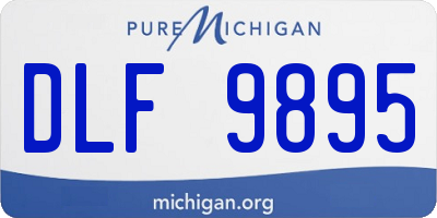 MI license plate DLF9895