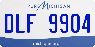 MI license plate DLF9904