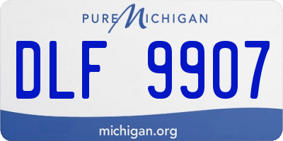 MI license plate DLF9907