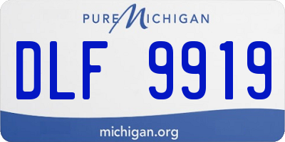 MI license plate DLF9919