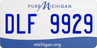 MI license plate DLF9929