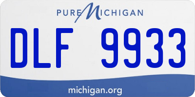 MI license plate DLF9933