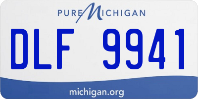 MI license plate DLF9941