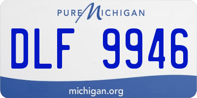 MI license plate DLF9946