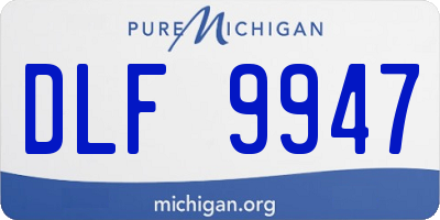 MI license plate DLF9947